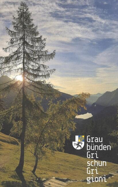 Charta da scola dal Grischun / Schulkarte Graubünden / carta geografica scolastica dei Grigioni