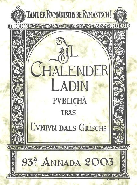 Chalender ladin / 2003