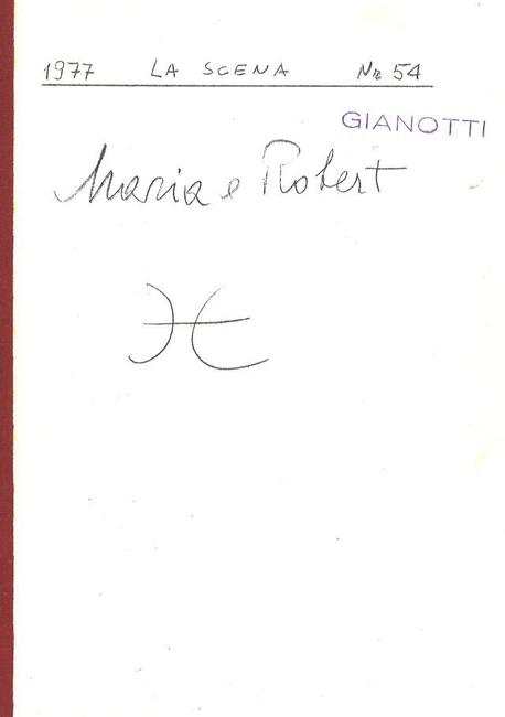 LA SCENA 54 / MARIA E ROBERT
