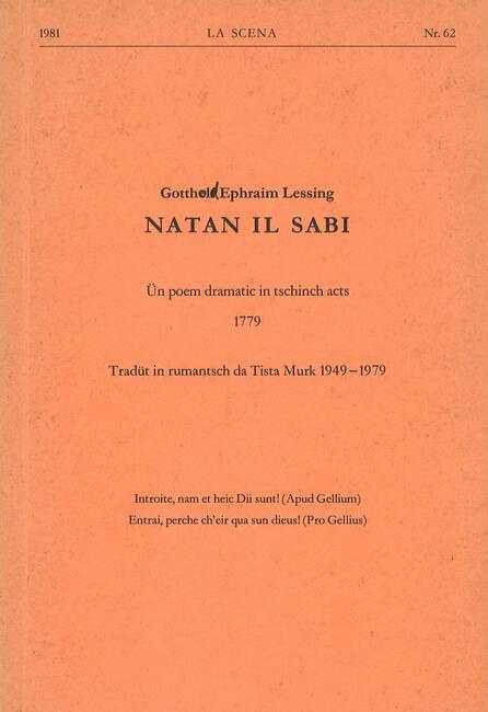LA SCENA 62 / NATAN IL SABI